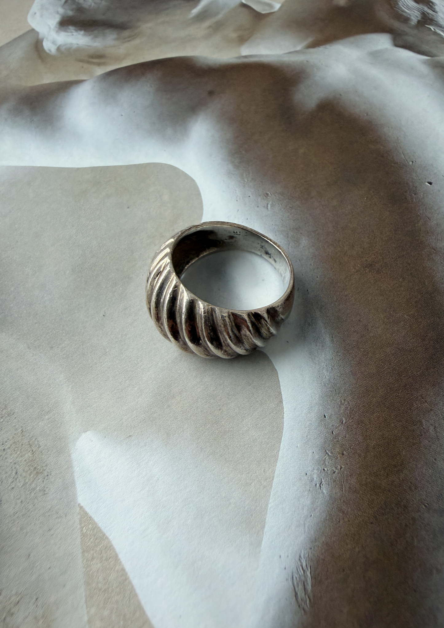 Vintage Sterling Silver Spiral Ring