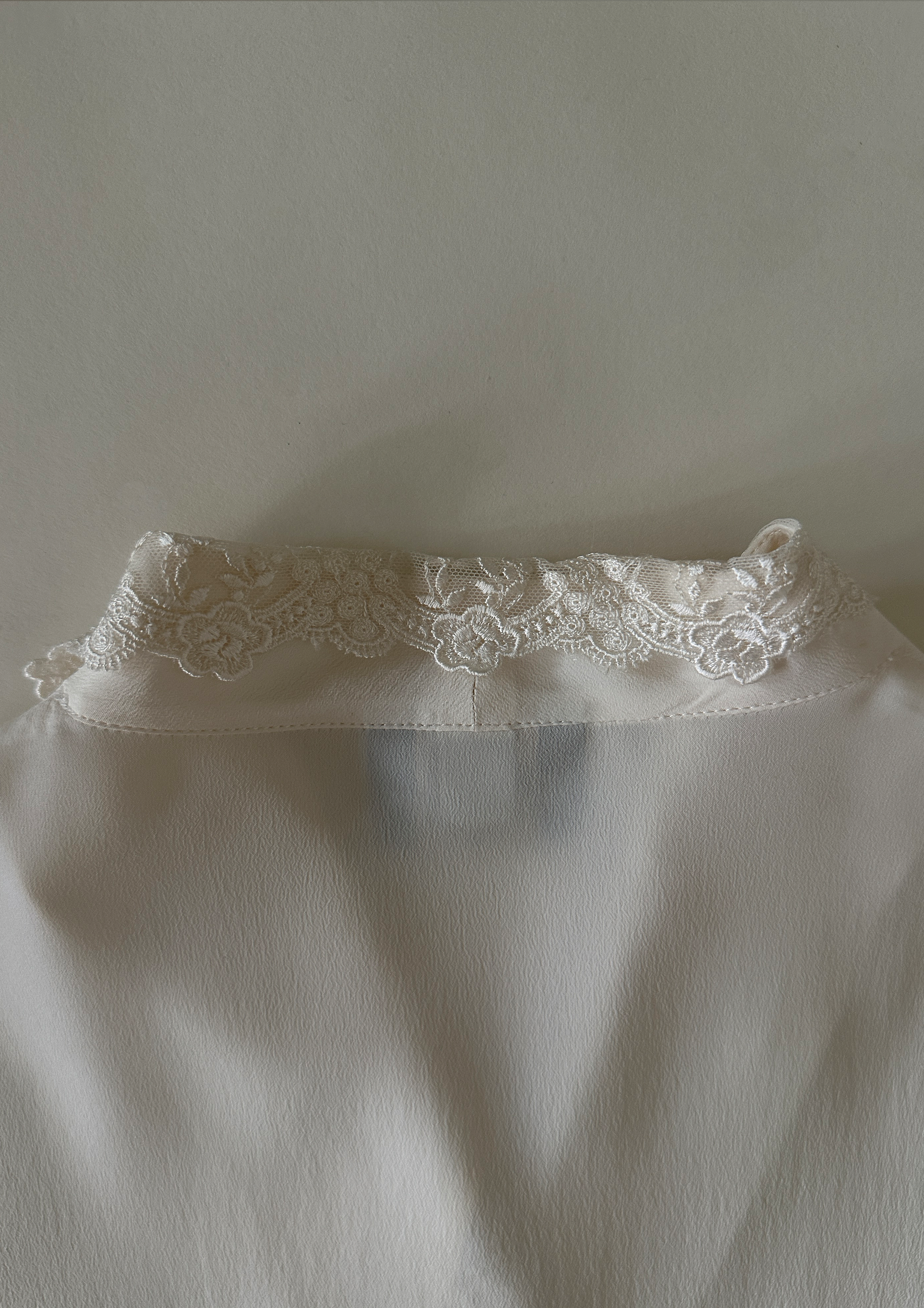 Vintage Silk Lace Blouse