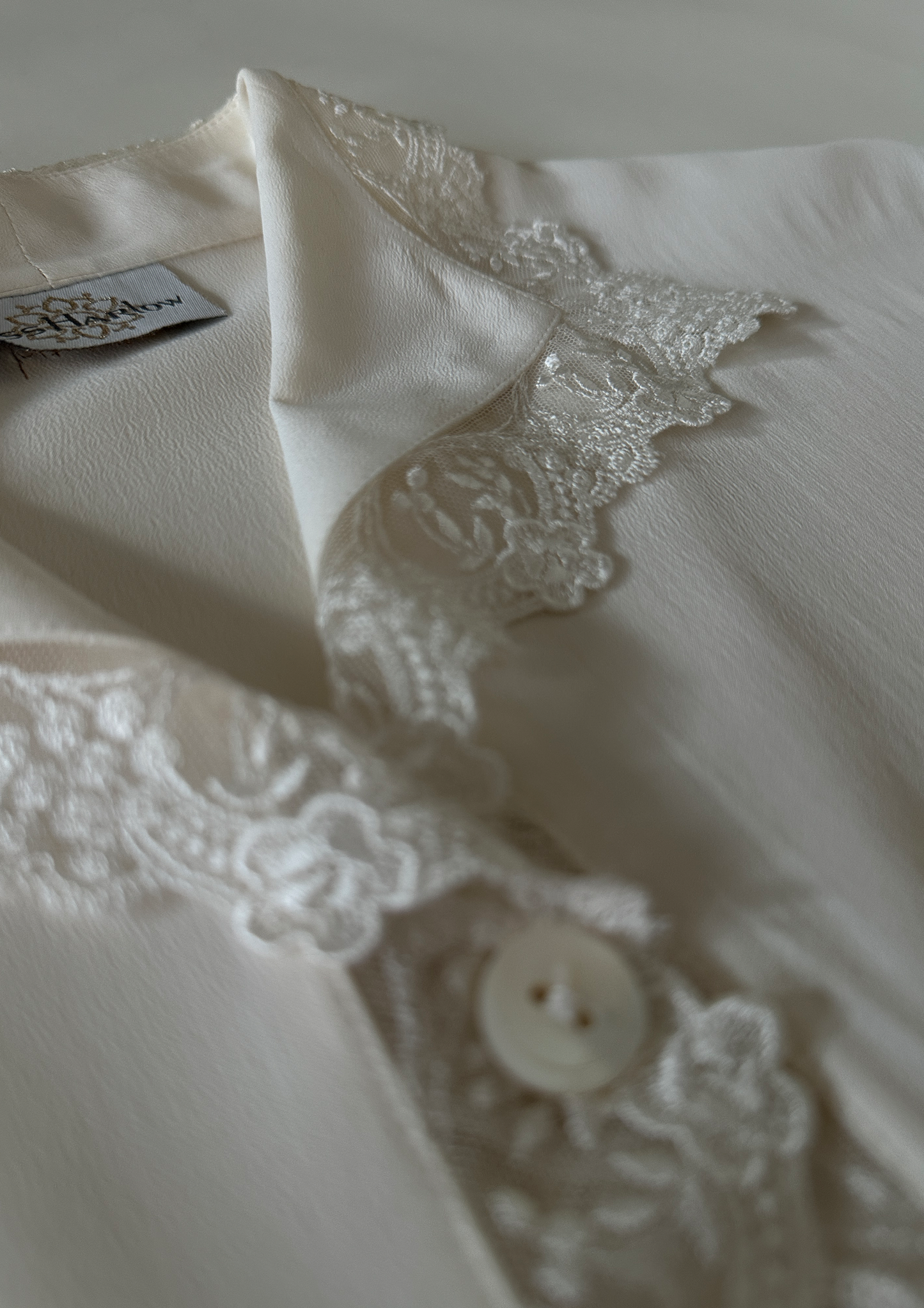 Vintage Silk Lace Blouse