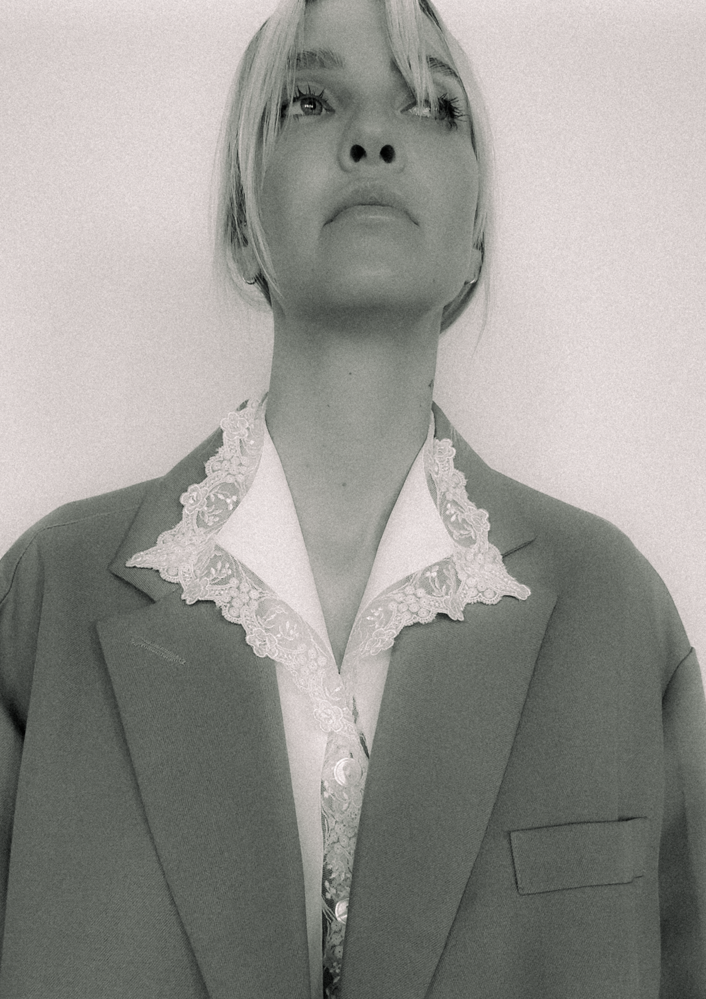 Vintage Silk Lace Blouse